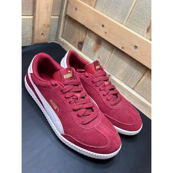 Puma Mens Red & White Suede Retro Sneakers US Size 10 main image 6